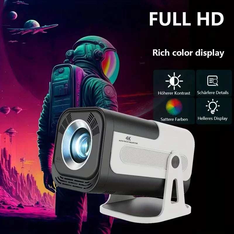 Mini Projector – 4K Support Android 13 Portable Home Cinema