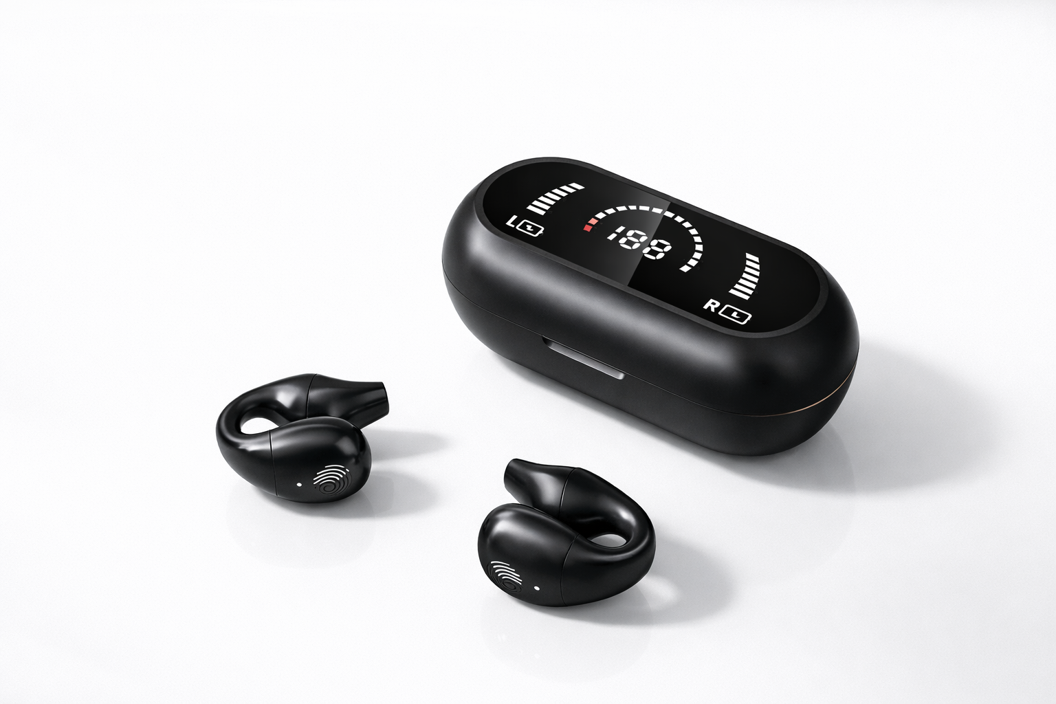 Open-ear sport headphones black edition