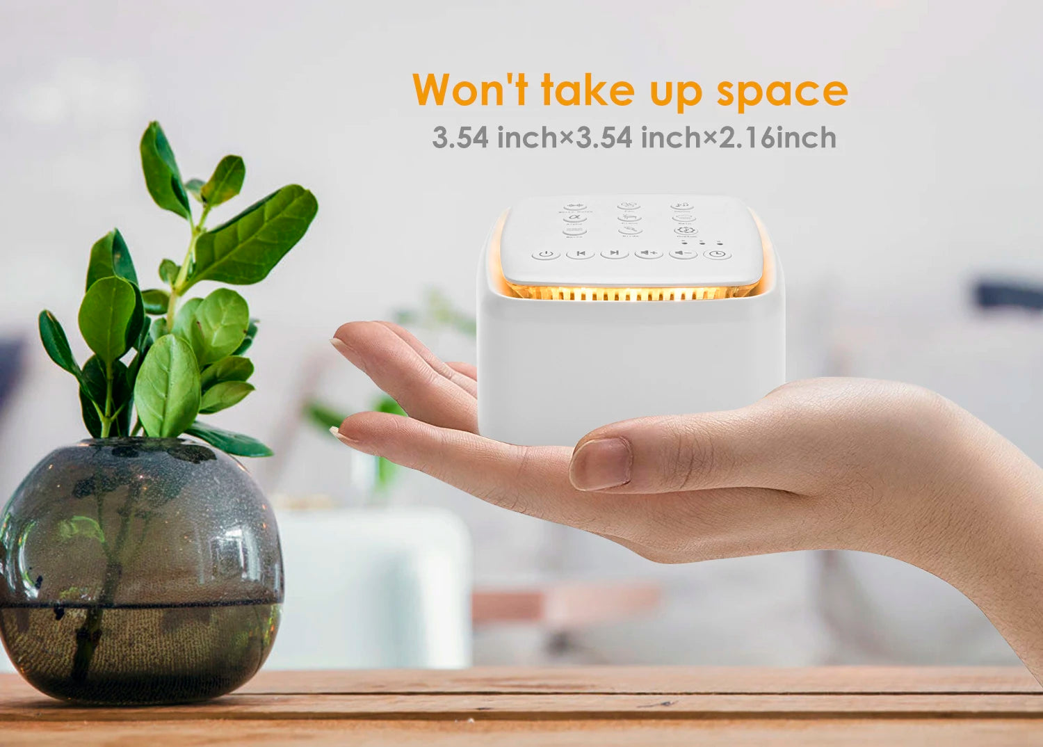 White Noise Machine – Rechargeable Sleep Sound Machine with Timer
