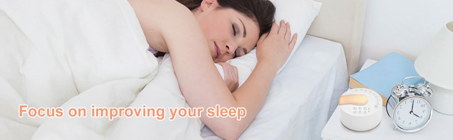 White Noise Machine – Rechargeable Sleep Sound Machine with Timer