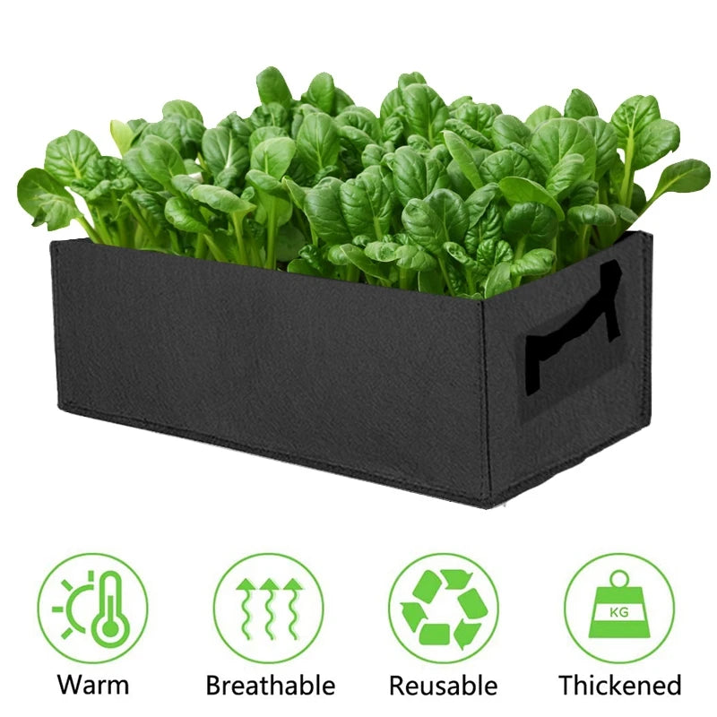 Rectangular Garden Grow Bag Planter