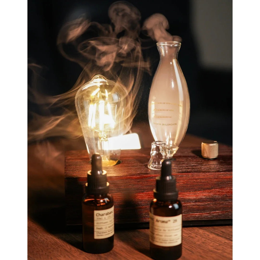 Solid Wood Glass Aroma Diffuser