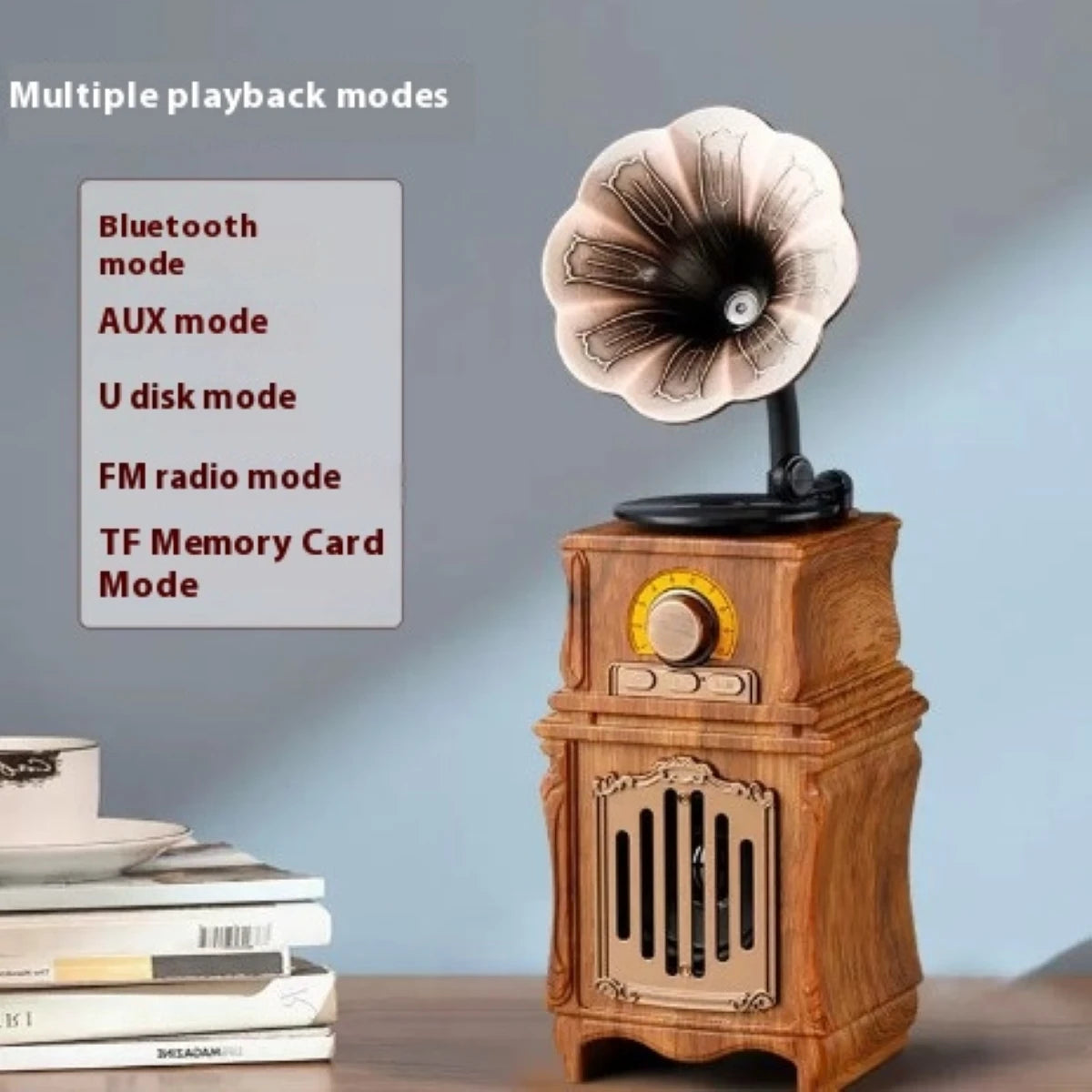 Retro Gramophone Bluetooth Speaker