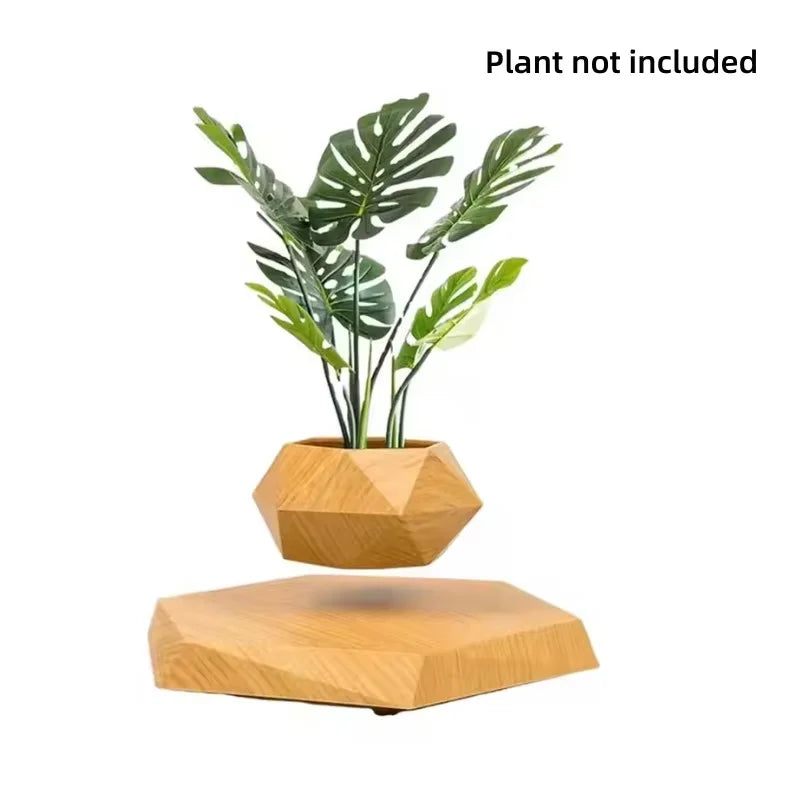 Magnetic Levitating Bonsai Pot – Floating Plant Holder with 360° Rotation