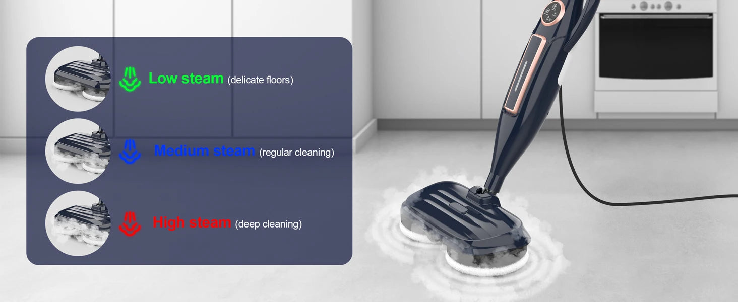 Rotating Scrubbing Steam Cleaner