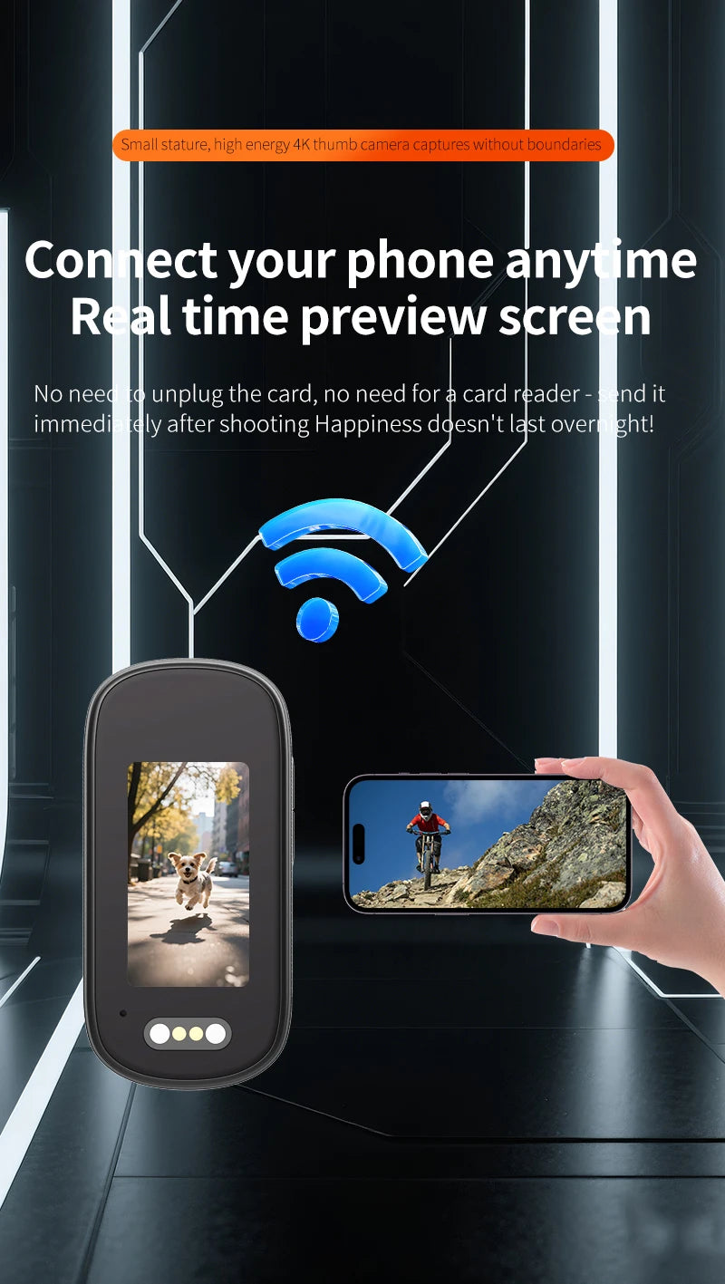 Mini 1080P WiFi Action Camera | Magnetic Wearable POV Camera