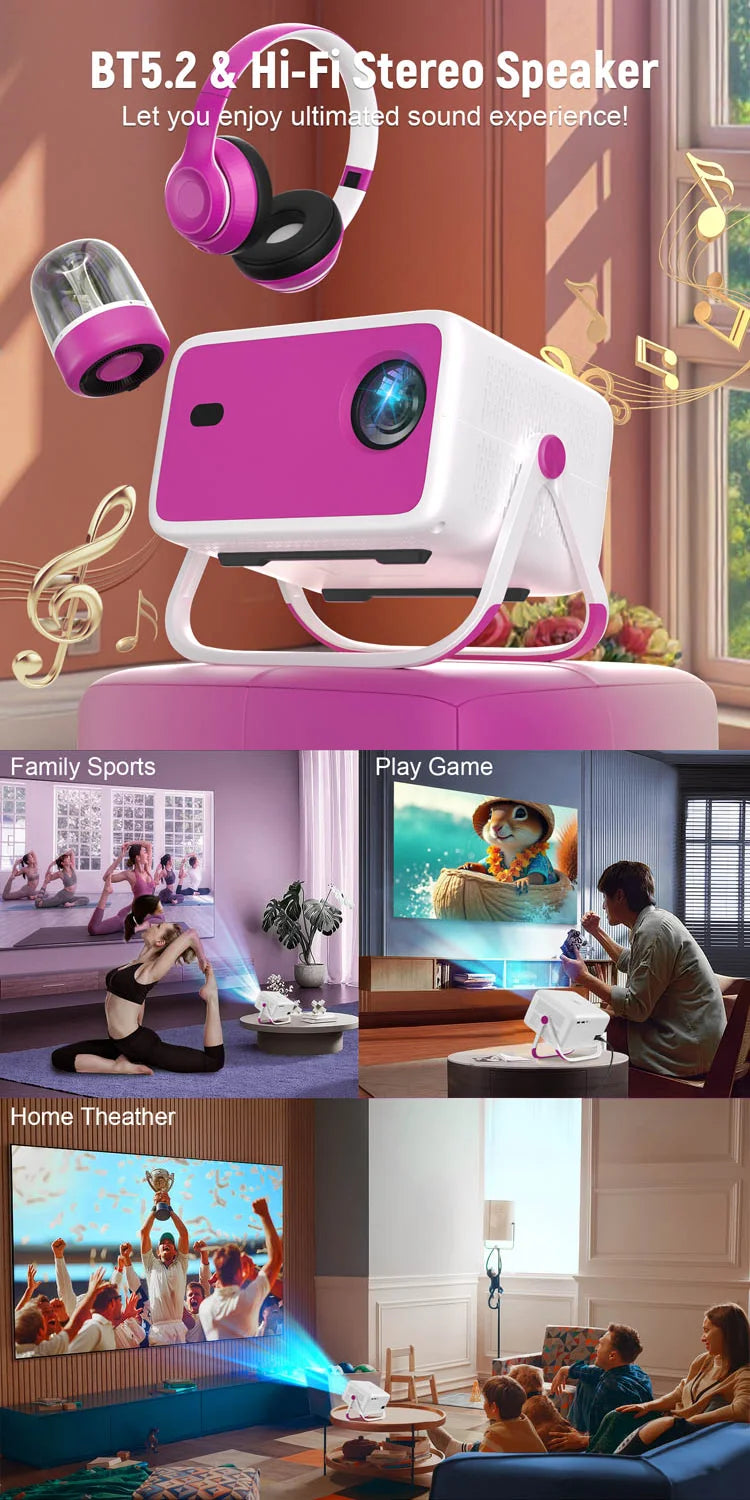 Smart Projector | 650 ANSI WiFi Bluetooth Home Cinema
