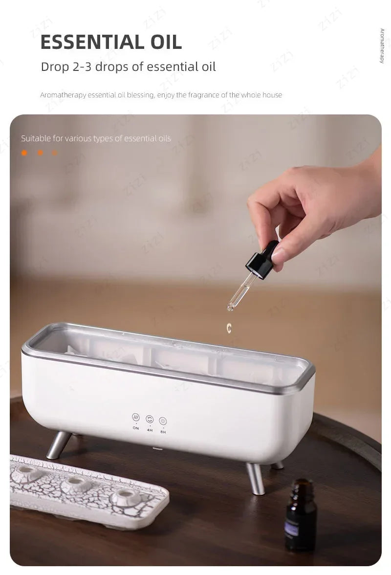 Flame Aroma Diffuser Humidifier – 7-Color LED Essential Oil Diffuser with Remote