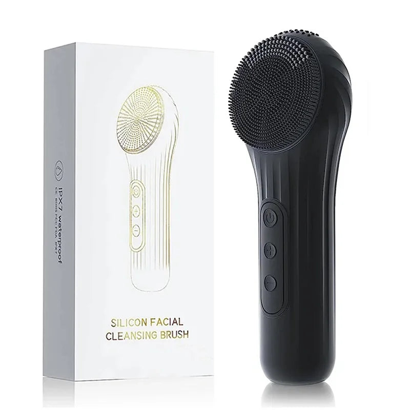 Silicone Facial Cleansing Brush – Waterproof Electric Face Cleanser