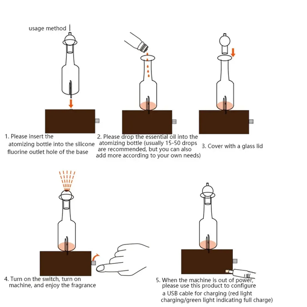 Waterless Essential Oil Diffuser