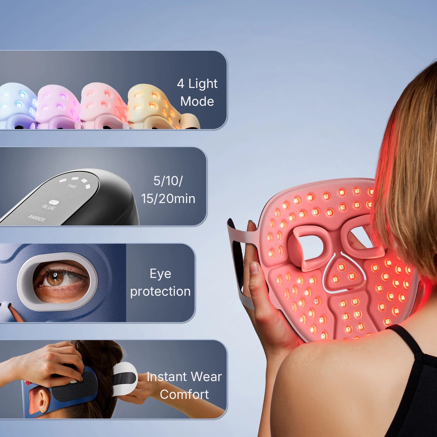 HELLO FACE M500 LED Light Therapy Mask – Anti-Aging & Acne Treatment