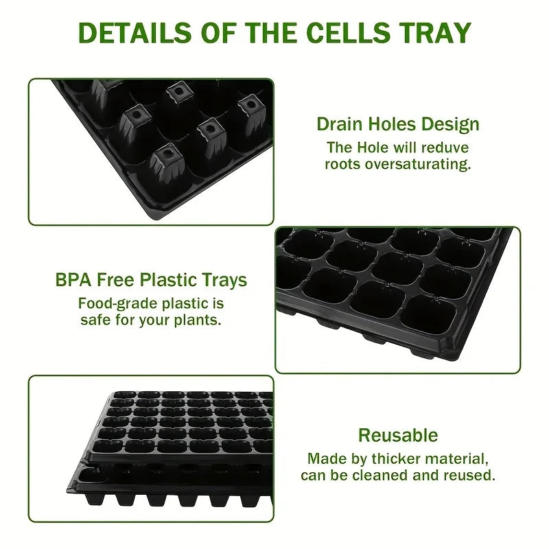 Reusable Seedling Nursery Pots Set – 10 Pack