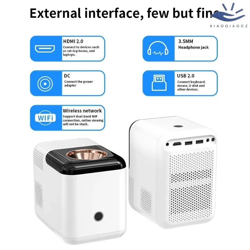 Smart Mini Projector 1080P | Android 11 WiFi Bluetooth Home Cinema