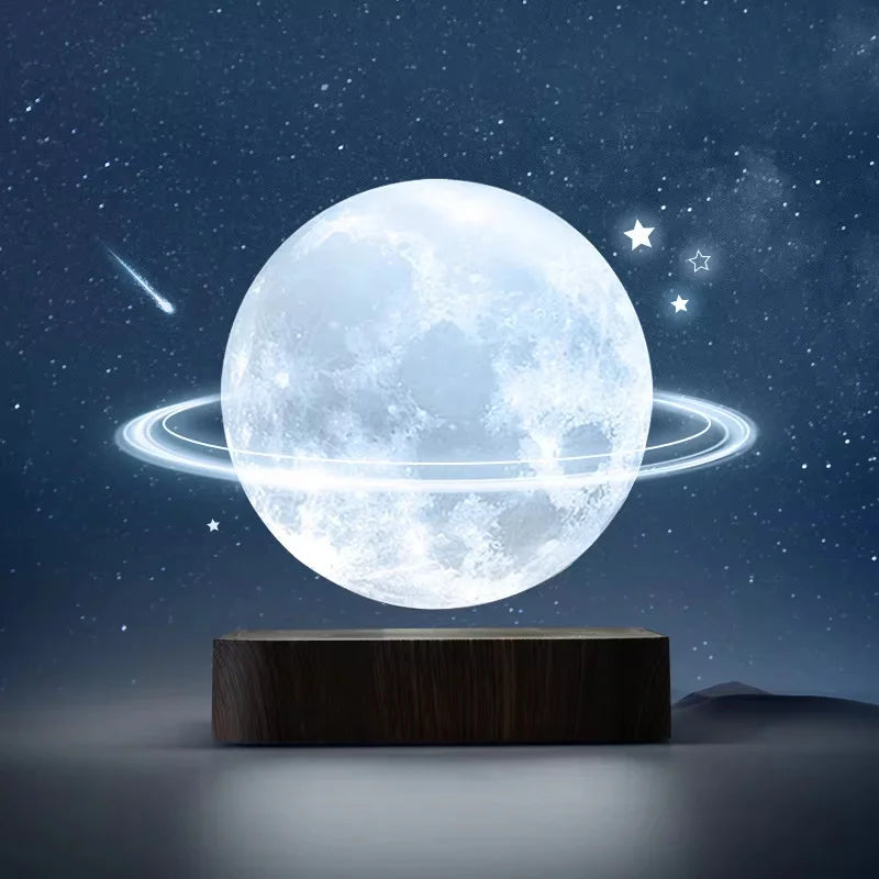 Floating Saturn Lamp – Magnetic Levitating LED Desk Light