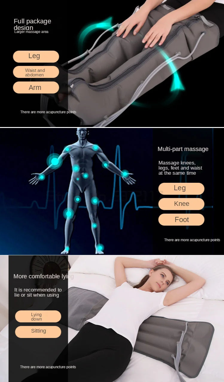 Lymphatic Drainage & Circulation Therapy-Air Pressure Compression Massage