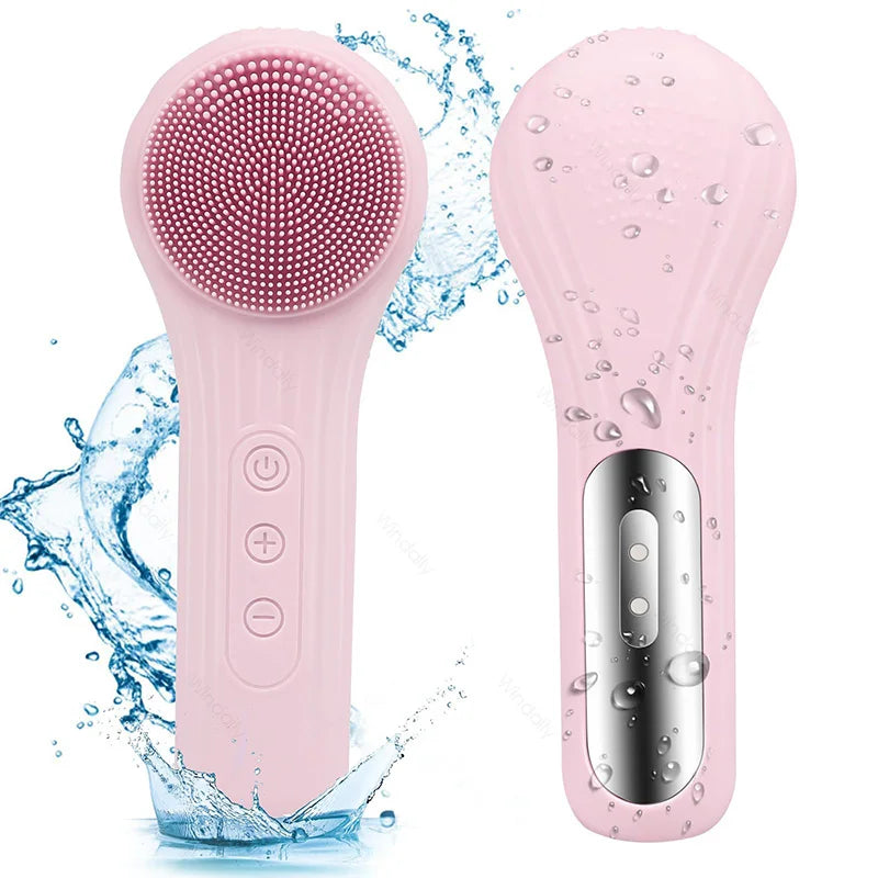 Silicone Facial Cleansing Brush – Waterproof Electric Face Cleanser