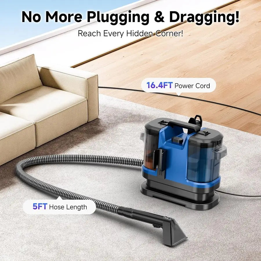 Portable Carpet & Upholstery Cleaner | 18KPa Turbo Suction Spot Cleaner
