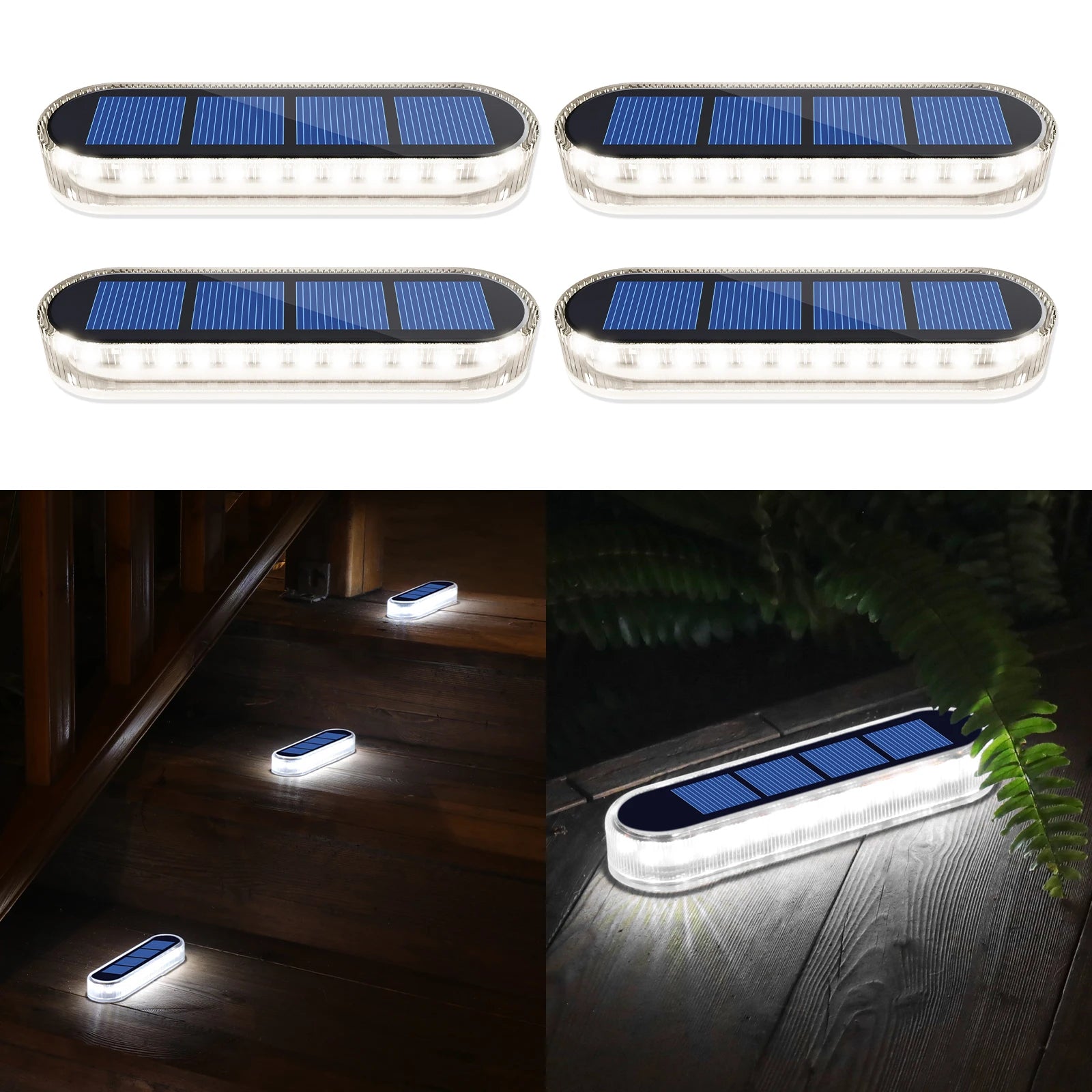 Solar Deck & Step Lights (4 Pack)
