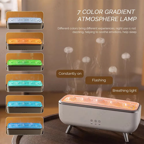 Flame Aroma Diffuser Humidifier – 7-Color LED Essential Oil Diffuser with Remote