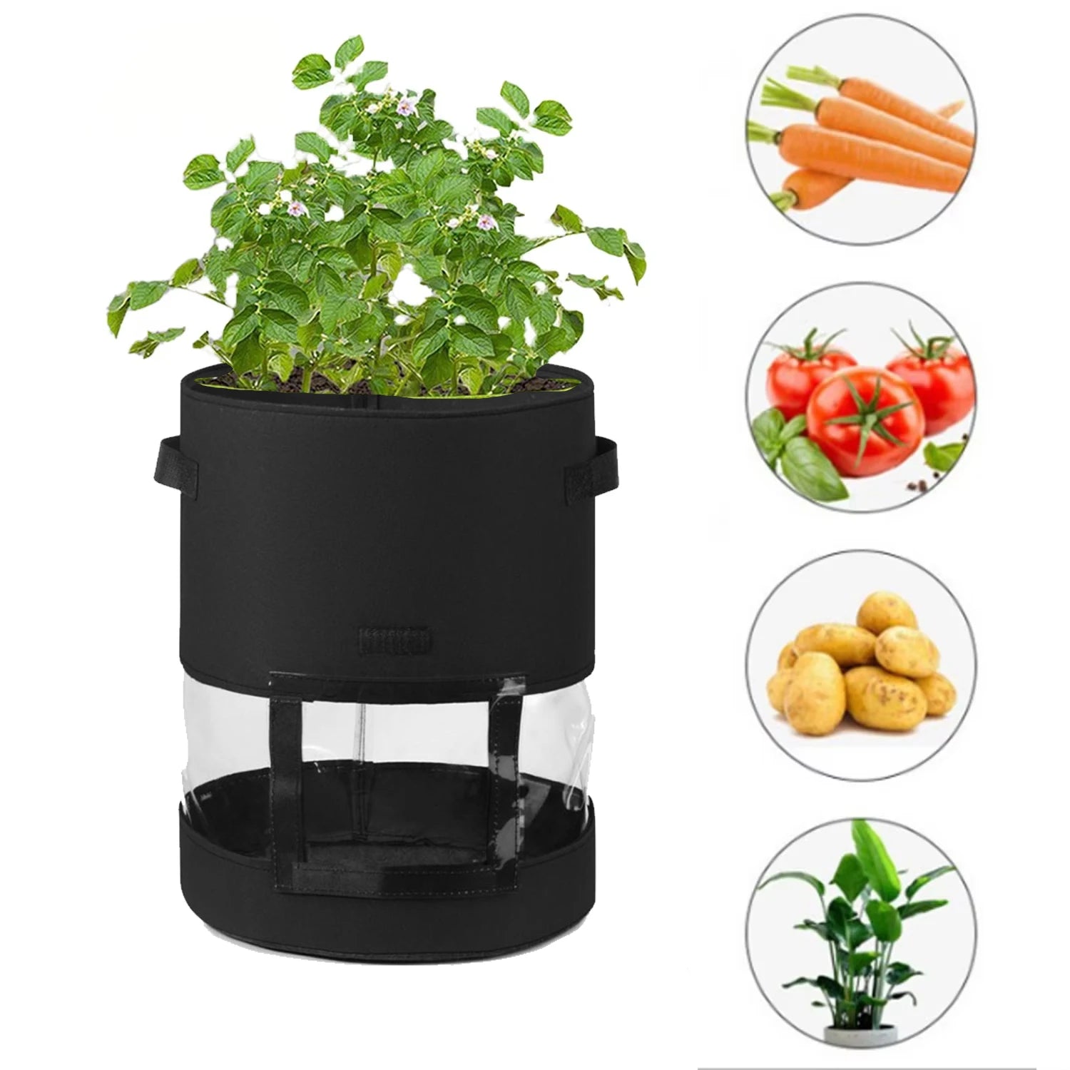 Non-Woven Garden Grow Bags with Handles