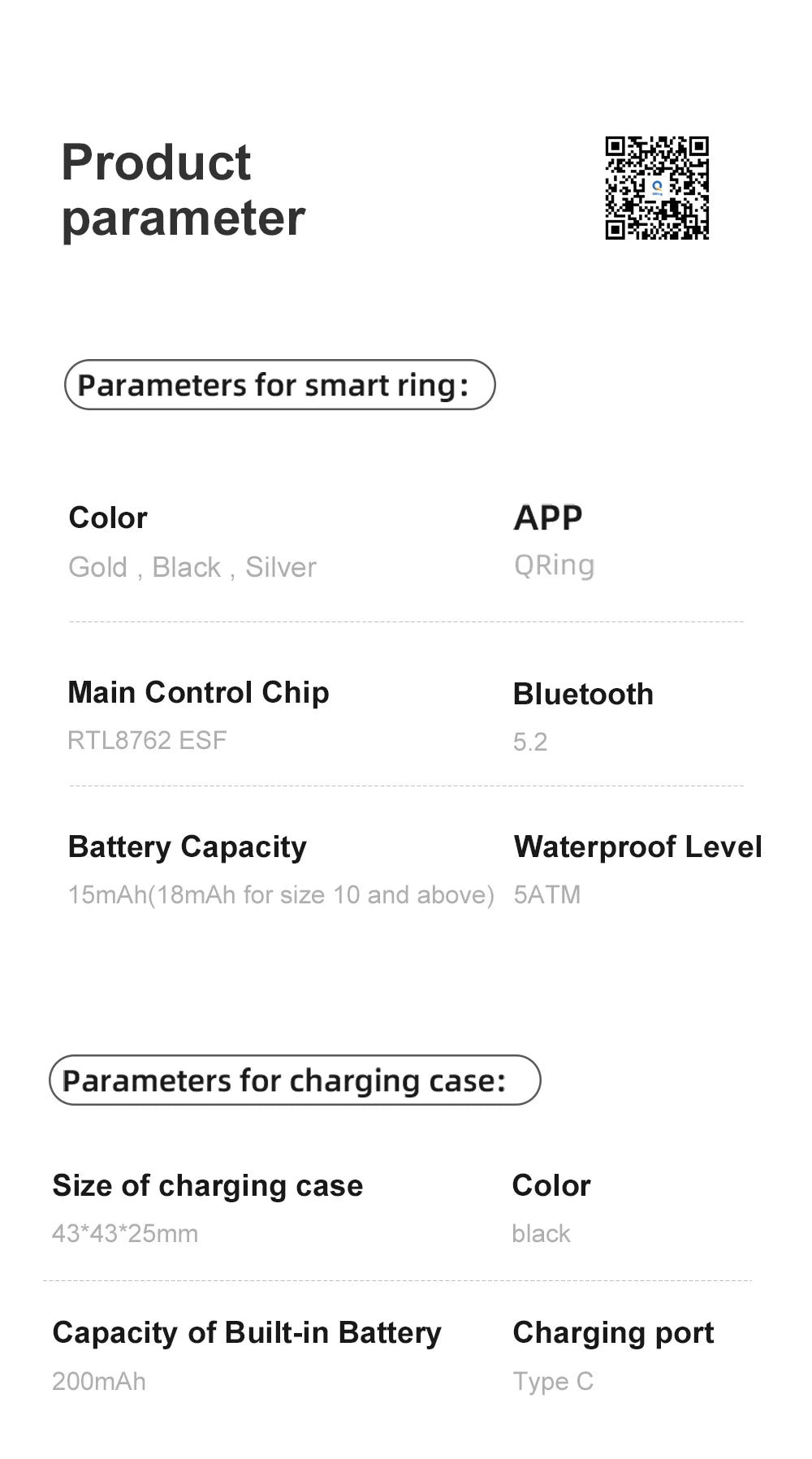 Smart Ring | Health, Sleep & Activity Tracker