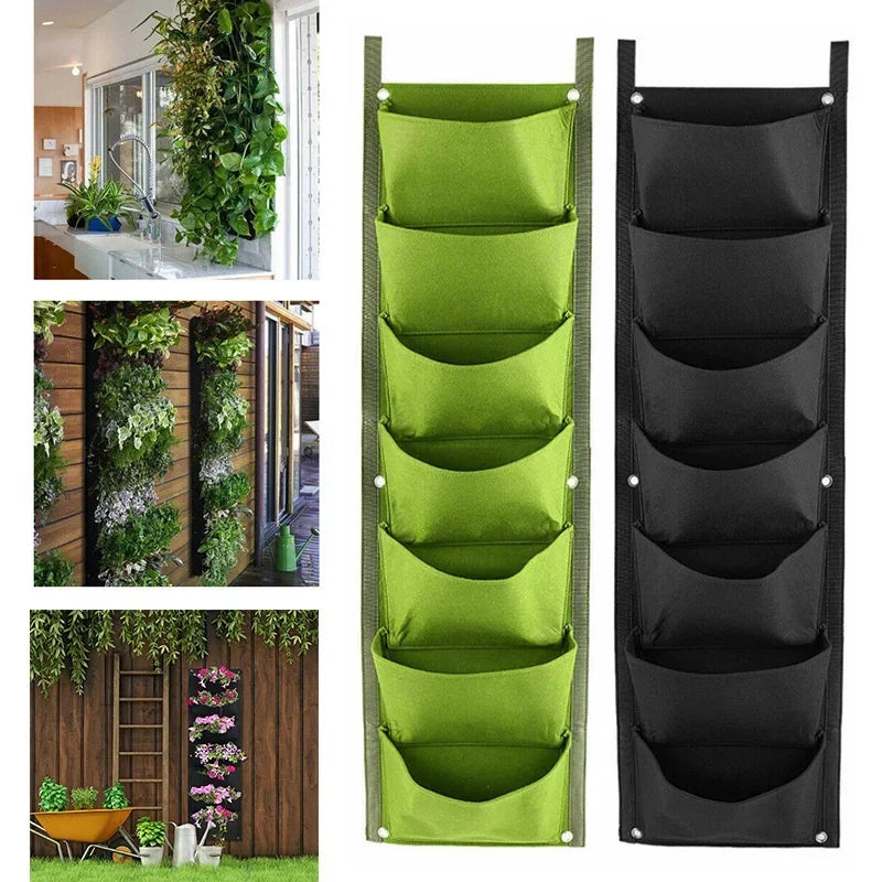 Vertical Hanging Garden Planter Bag  Pockets