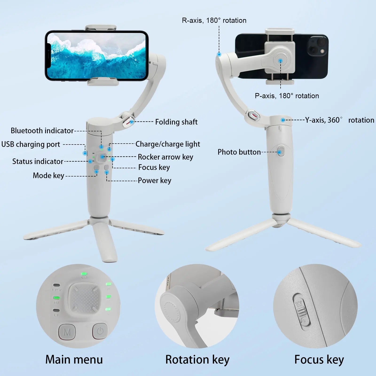 3-Axis Smartphone Gimbal Stabilizer