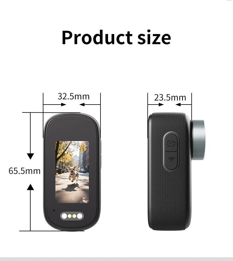 Mini 1080P WiFi Action Camera | Magnetic Wearable POV Camera