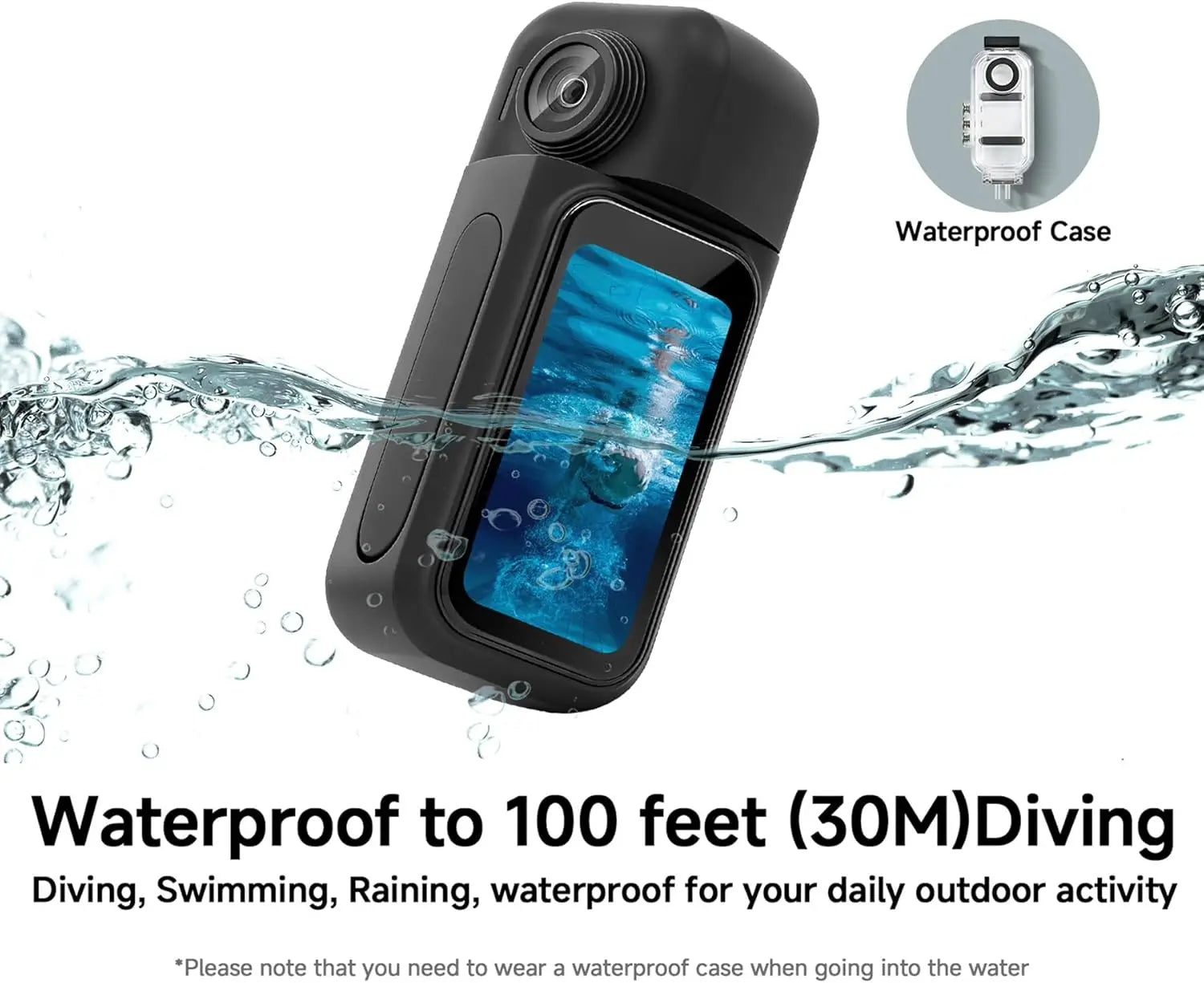 Mini Action Camera 1080P | Magnetic Wearable POV Camera with WiFi