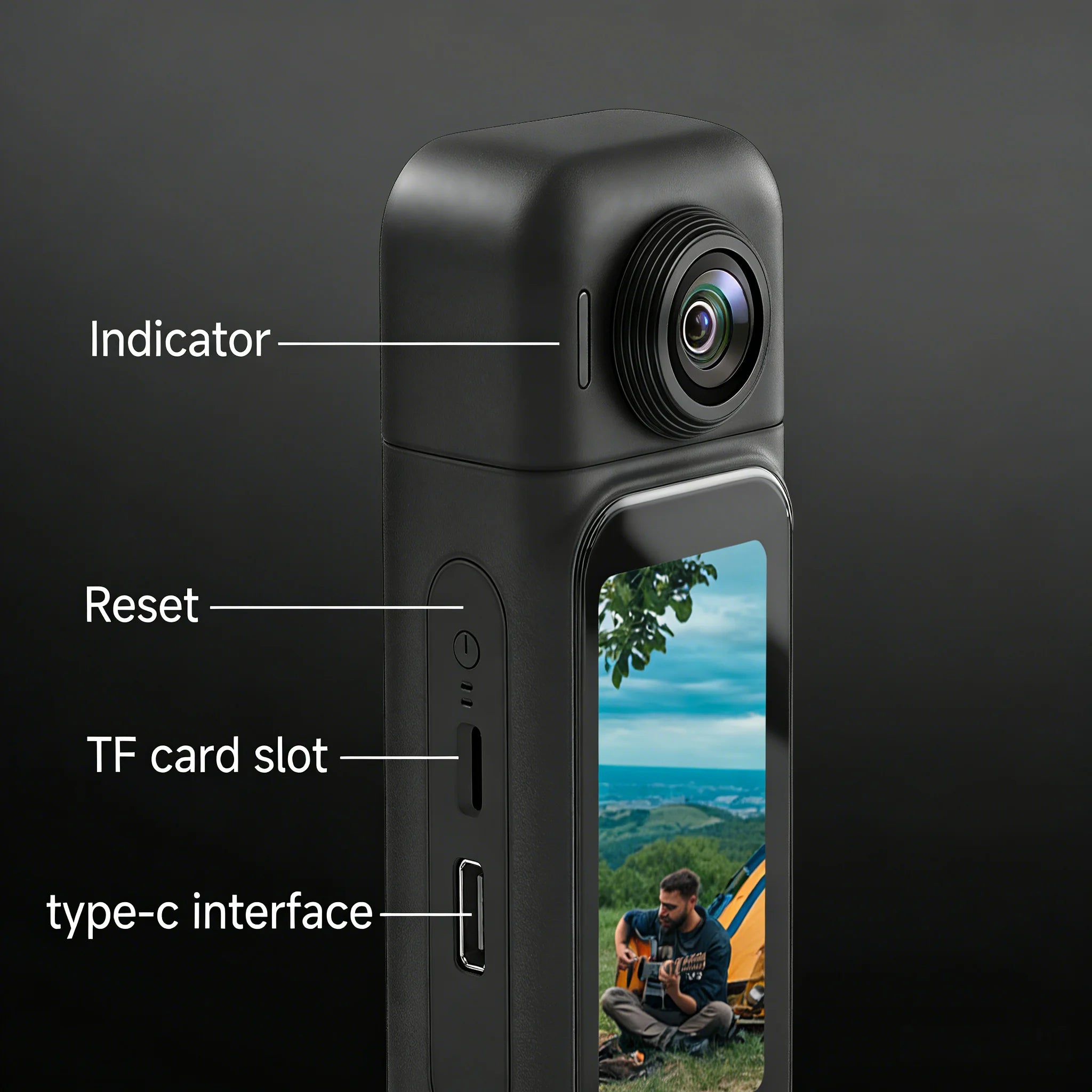 Mini Action Camera 1080P | Magnetic Wearable POV Camera with WiFi