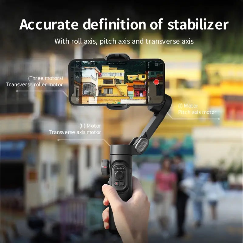 3-Axis Smartphone Gimbal Stabilizer | Foldable Anti-Shake Vlog Gimbal