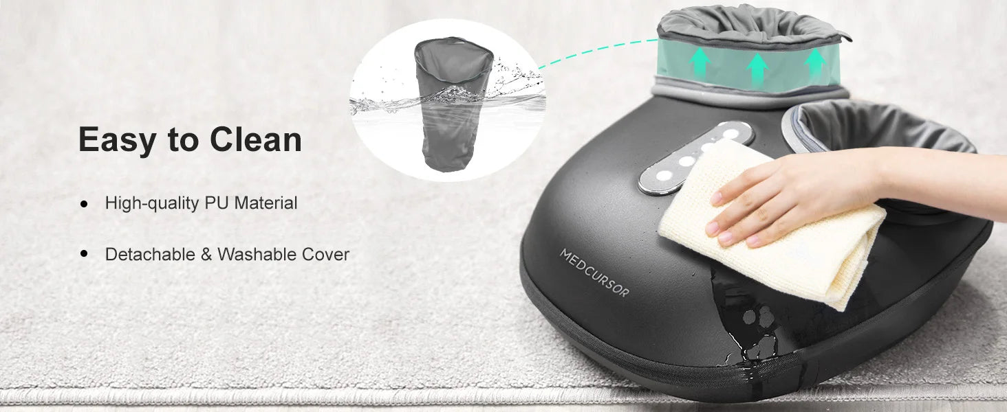Shiatsu Foot Massager with Heat – Deep Kneading Electric Foot Massager