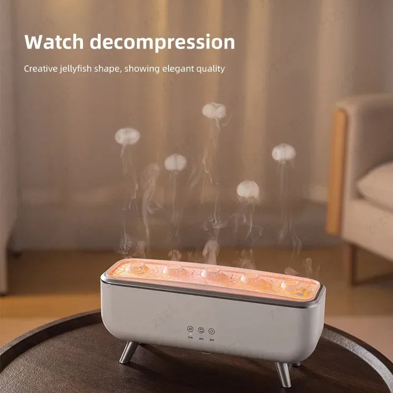 Flame Aroma Diffuser Humidifier – 7-Color LED Essential Oil Diffuser with Remote