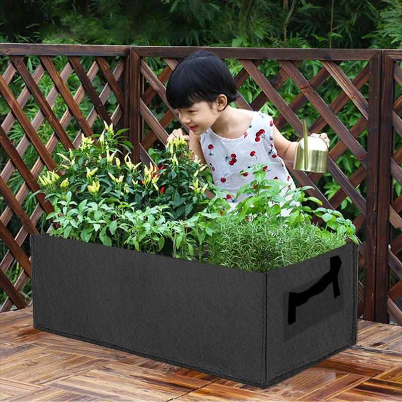 Rectangular Garden Grow Bag Planter