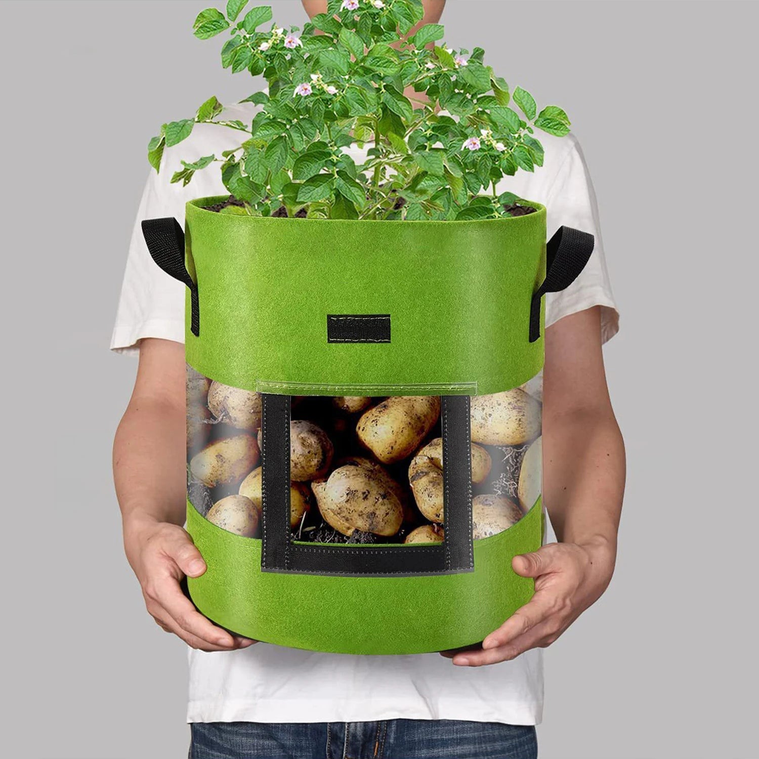 Non-Woven Garden Grow Bags with Handles