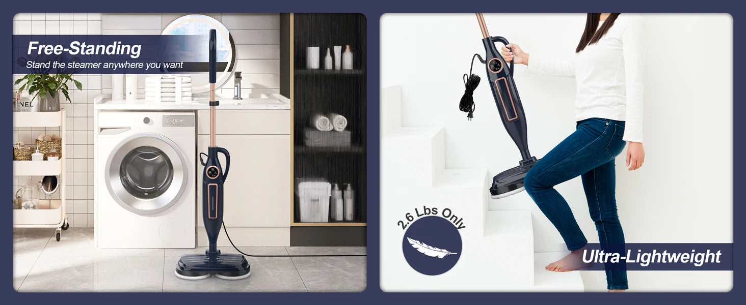 Rotating Scrubbing Steam Cleaner