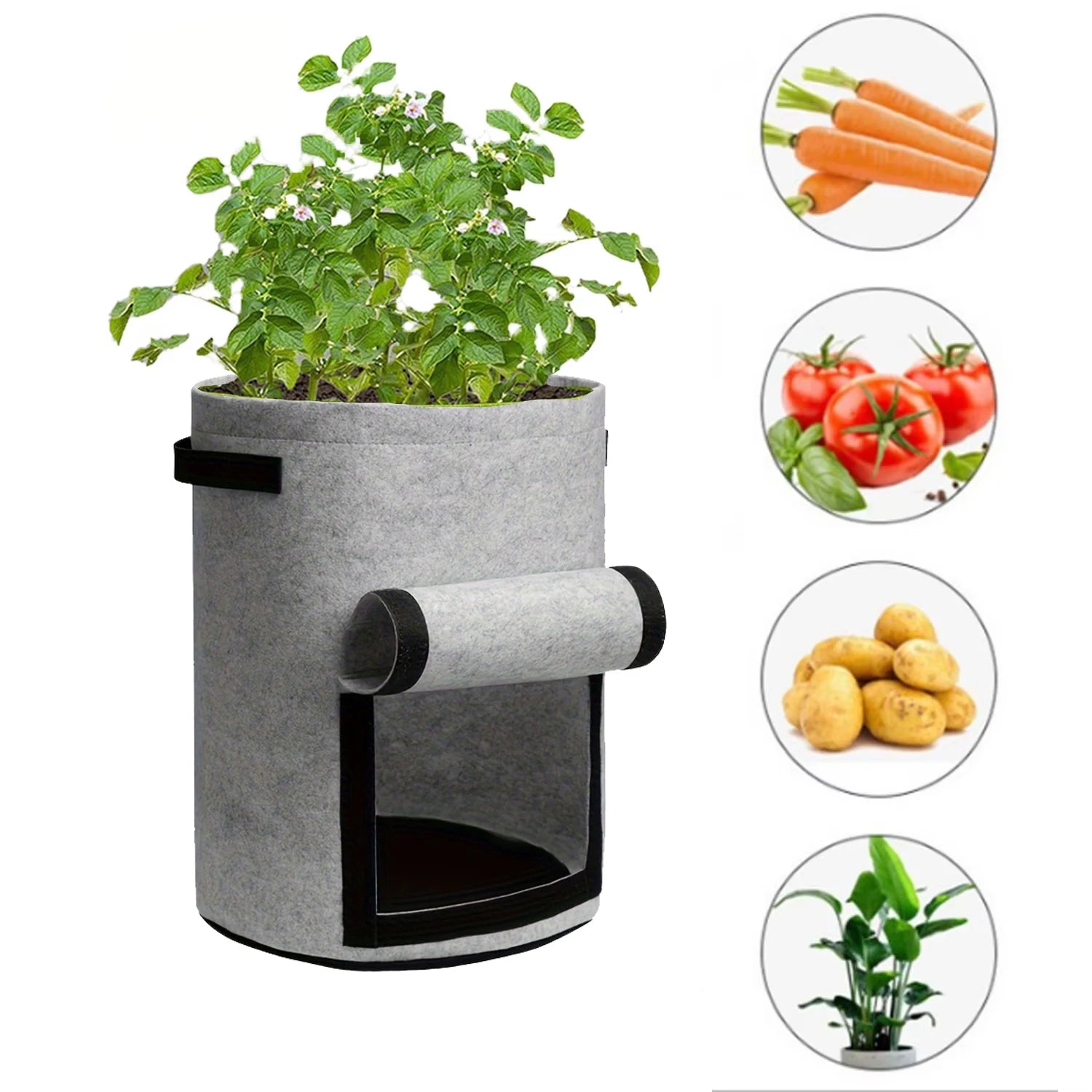 Non-Woven Garden Grow Bags with Handles