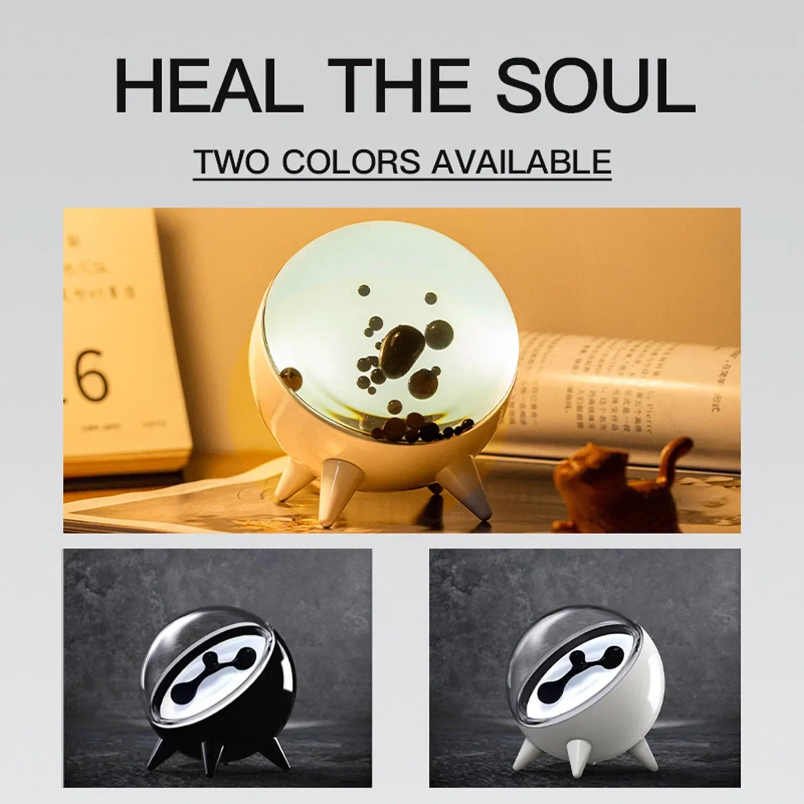 Magnetic Fluid Music Lamp – Sound Rhythm Visualizer Desk Deco