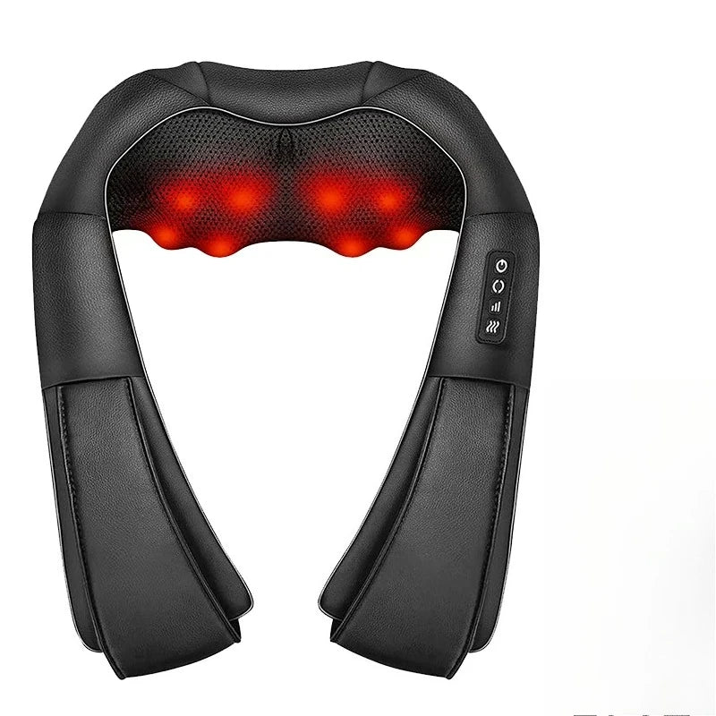 Shiatsu Neck and Shoulder Massager with Heat – Deep Tissue Massage Pillow