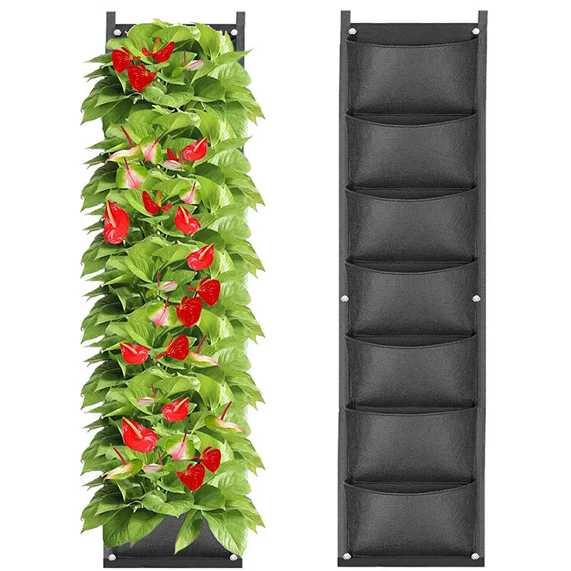 Vertical Hanging Garden Planter Bag  Pockets