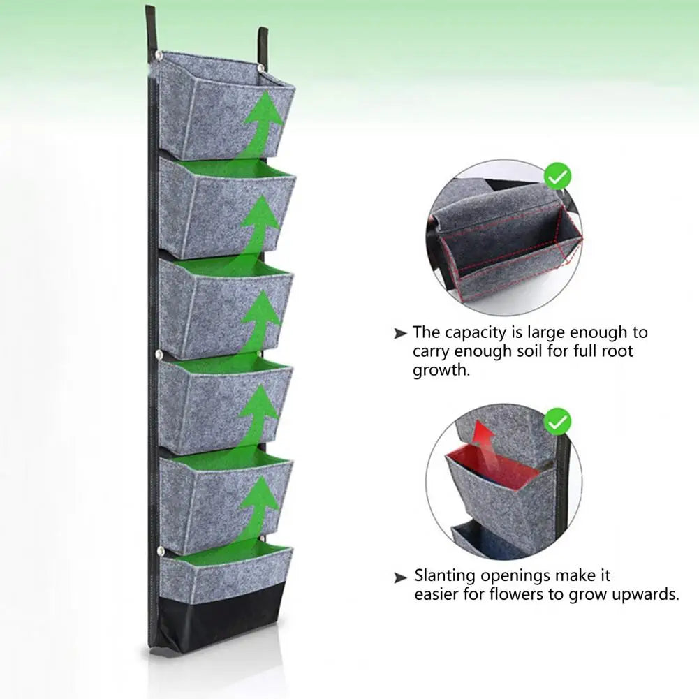 Vertical Hanging Garden Planter Bag  Pockets