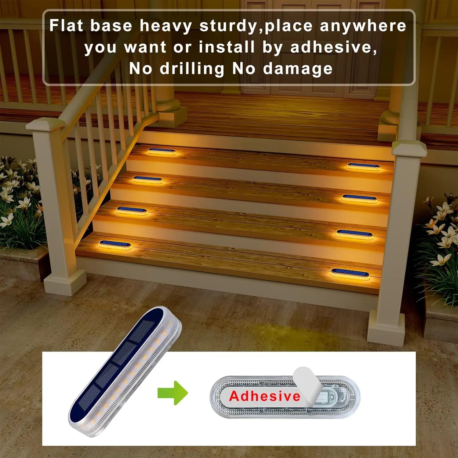 Solar Deck & Step Lights (4 Pack)