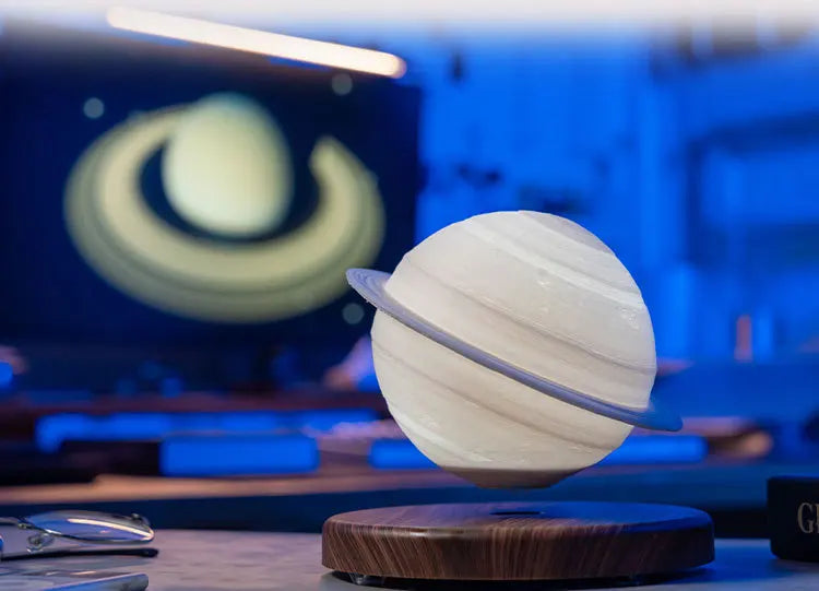 Floating Saturn Lamp – Magnetic Levitating LED Desk Light