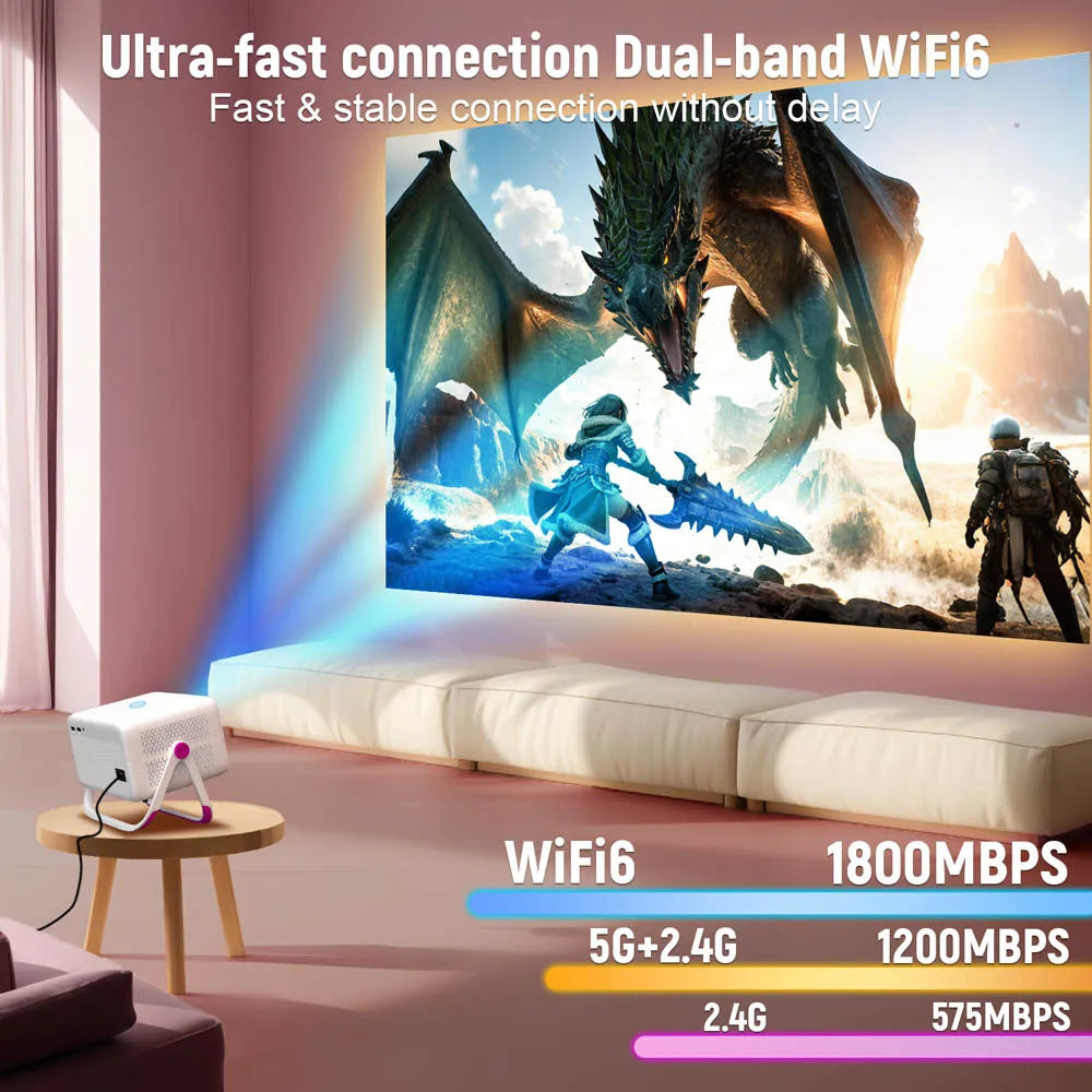 Smart Projector | 650 ANSI WiFi Bluetooth Home Cinema