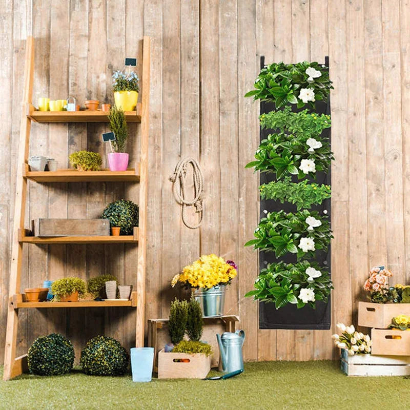 Vertical Hanging Garden Planter Bag  Pockets