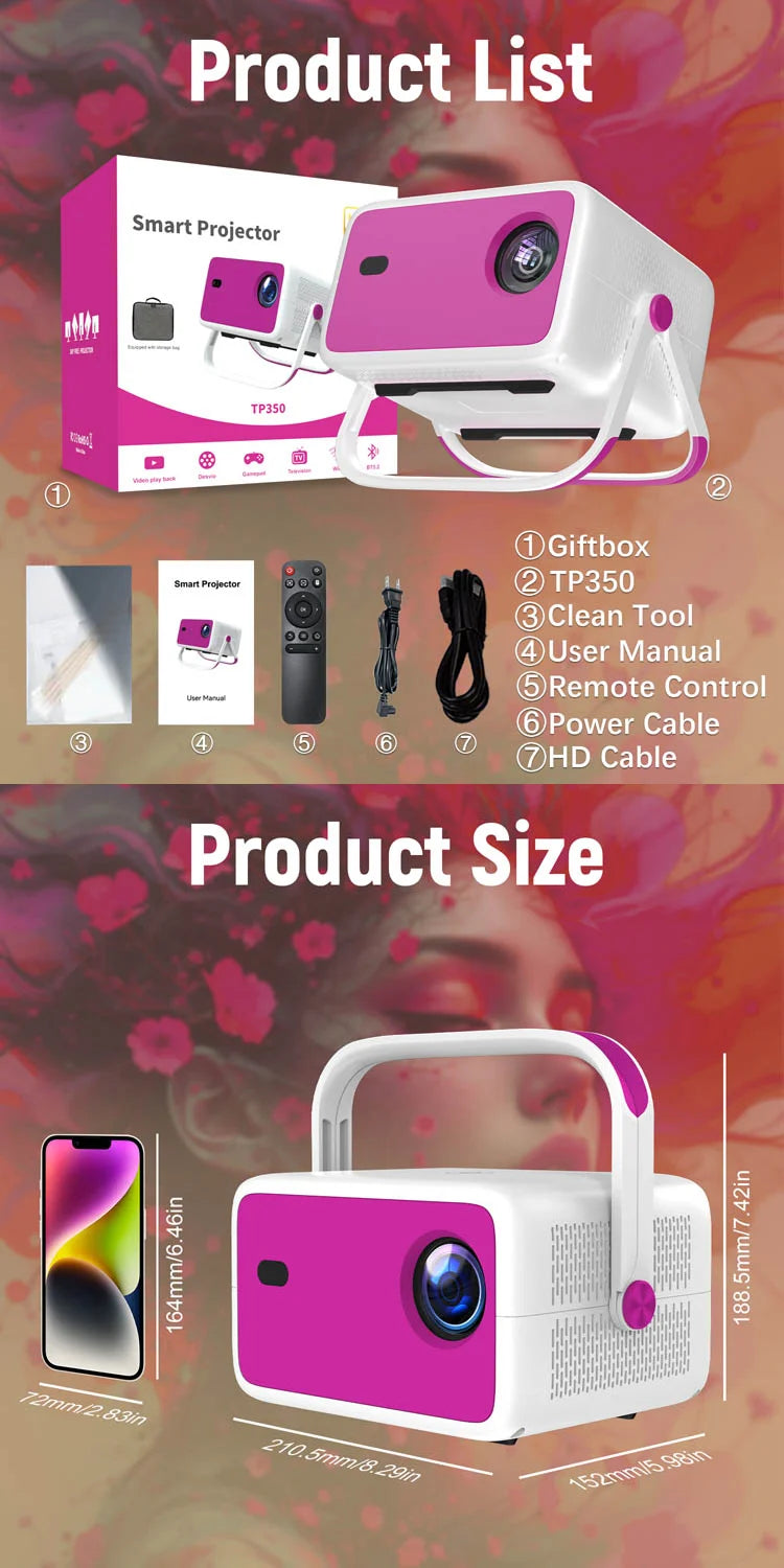 Smart Projector | 650 ANSI WiFi Bluetooth Home Cinema