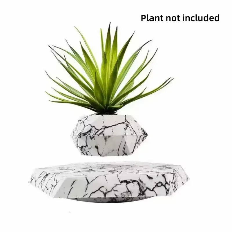 Magnetic Levitating Bonsai Pot – Floating Plant Holder with 360° Rotation