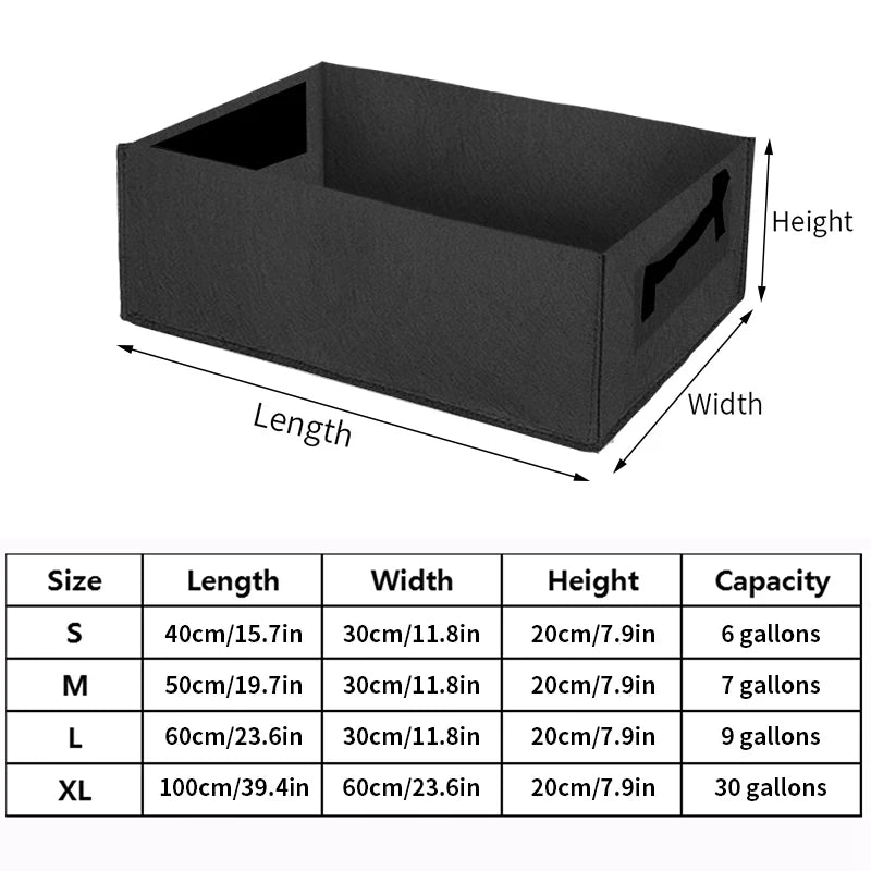 Rectangular Garden Grow Bag Planter