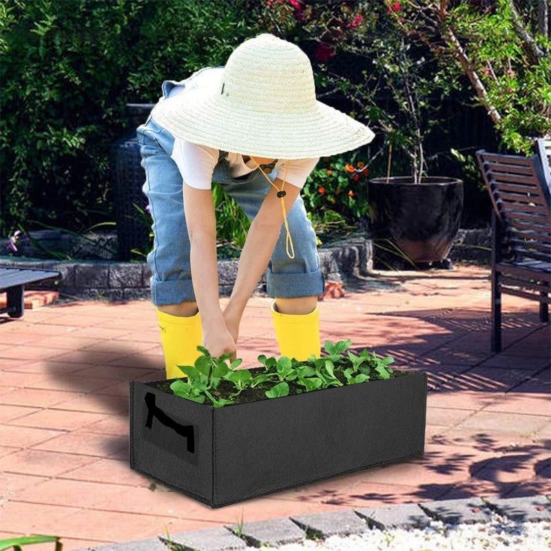 Rectangular Garden Grow Bag Planter