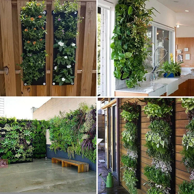 Vertical Hanging Garden Planter Bag  Pockets